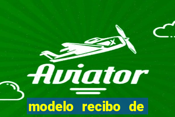 modelo recibo de pagamento autonomo